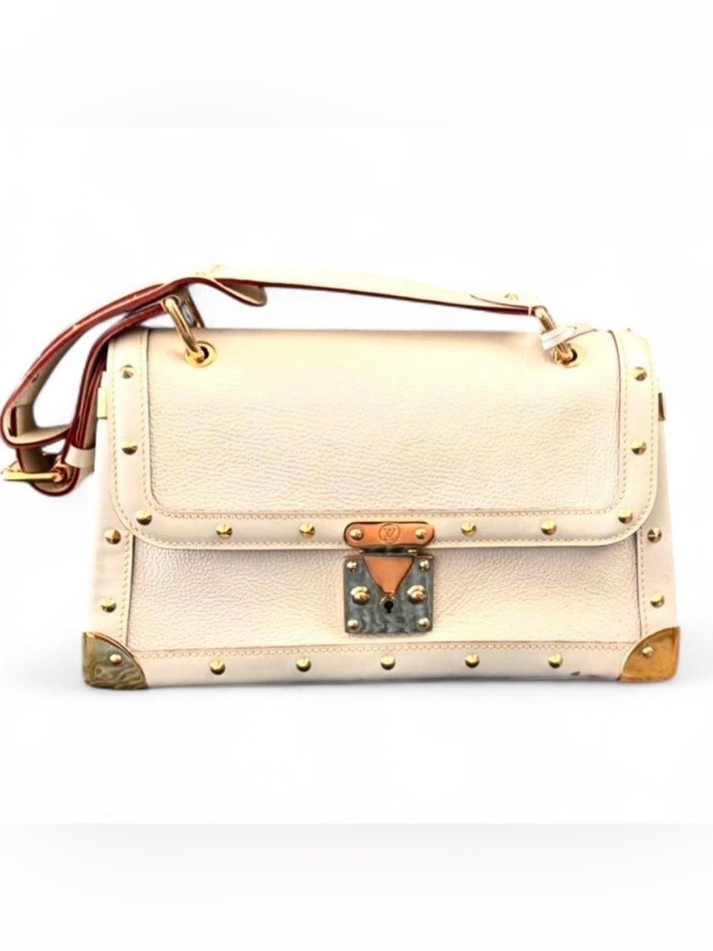 Vintage Louis Vuitton Suhali Le Talentueux Ivory/Cream Leather Designer Bag